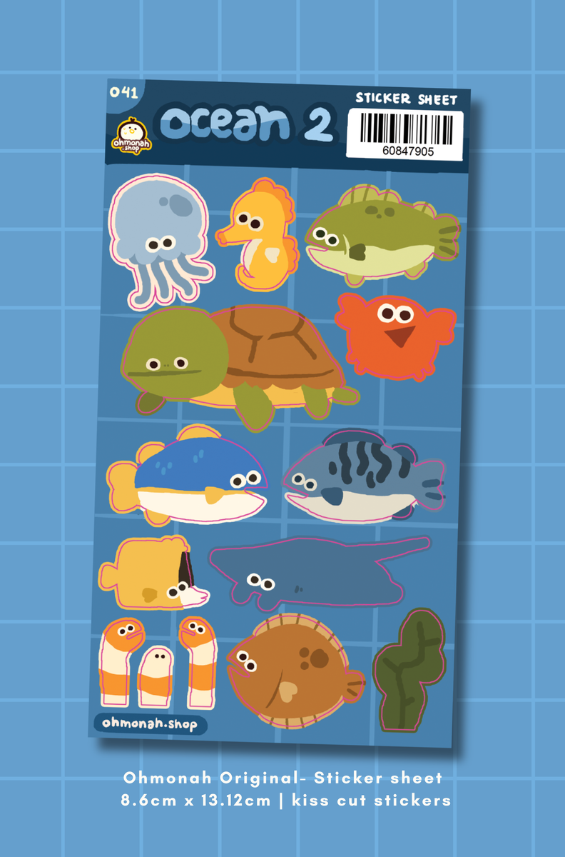 OCEAN 2 sticker sheet – ohmonah