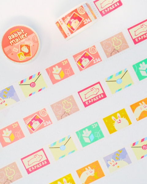 BUNNY MAILER stamp washi tape