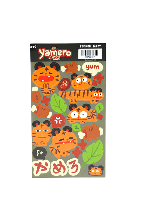 YAMERO sticker sheet