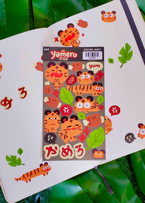 YAMERO sticker sheet