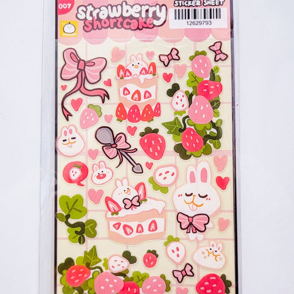 Whimsicute Strawberry Snacks Sticker Sheet – Rainbowholic Shop