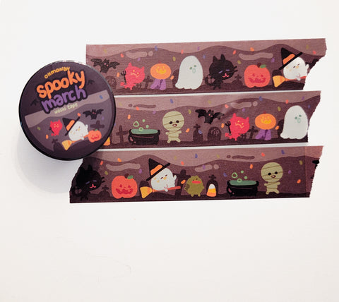 SPOOKY MARCH washi tape