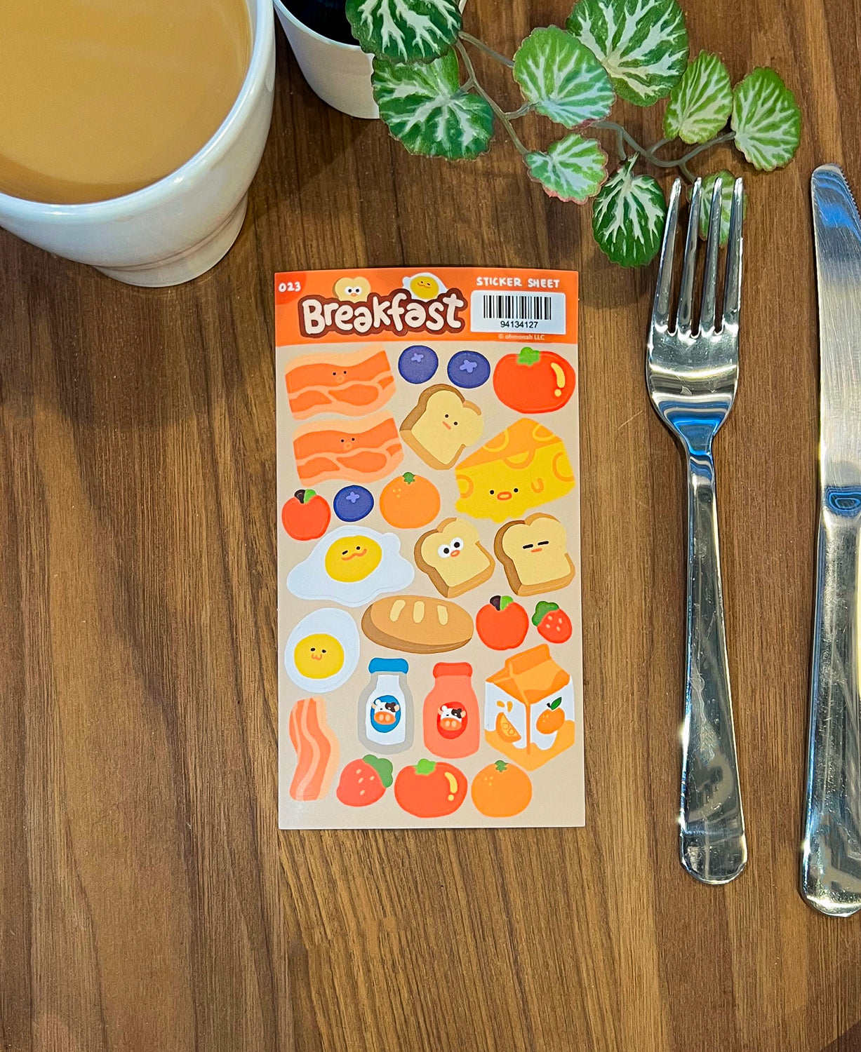 BREAKFAST sticker sheet – ohmonah