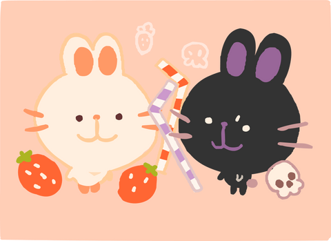 STRAWBERRY BUNNY AND SPOILED BUNNY