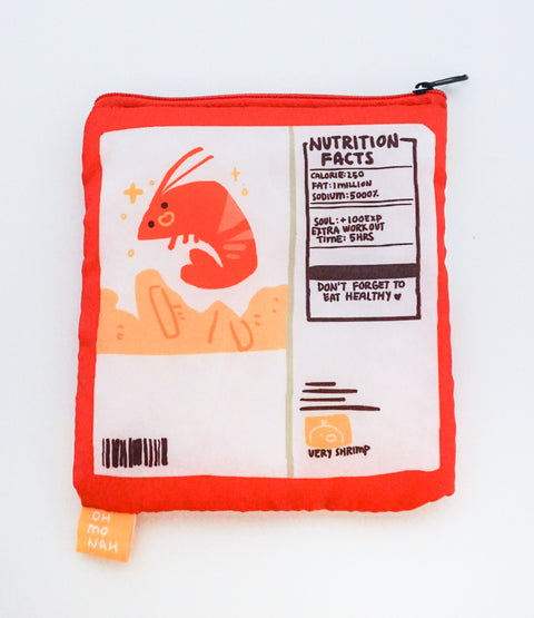 SHRIMP CRACKER reusable shopping bag