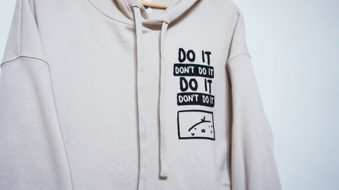DO IT... DON'T DO IT cropped hoodie
